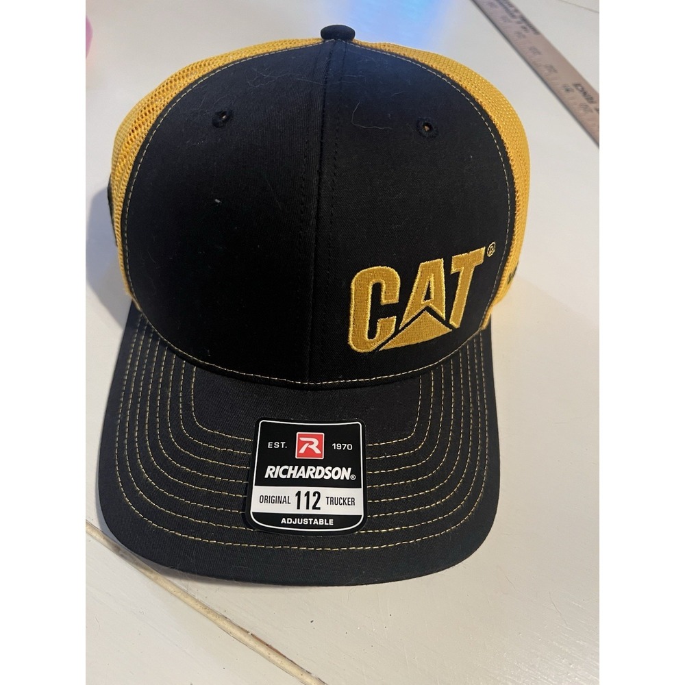 NEW CAT CATERPILLAR Vision Link Richardson ADJUSTABLE TRUCKER HAT